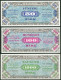 Alliierte Militärbehörde 1944 Komplette Serie 1/2 Bis 100 Mark Rosenberg Nr.200-207, UNC. - Collections