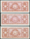 Alliierte Militärbehörde 1944 Komplette Serie 1/2 Bis 100 Mark Rosenberg Nr.200-207, UNC. - Colecciones