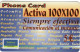 Argentine : Phone Card Activa 100x100 - Argentinien