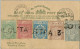 1893 CALCUTTA - DARJEELING , OFFICE OF POST MASTER GENERAL , TELÉGRAFOS YV. 19 - 23 - 1882-1901 Empire