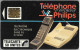 CARTE²°-PUBLIC-1987-F 11-50U-SC3-PHILIPS TELEPHONE & REPONDEUR-Utilisé-BE-Tres RARE - 1987