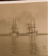 Réal Photo Albumine Vers 1880  Bateaux Ship Voiliers 3 Mâts A Identifier - Barcos