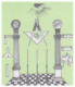 Hourglass, Time Measurement, Beehive, Honeybee, Seeing Eye, Nilad Masonic Lodge Freemasonry True Masonic Philippines FDC - Massoneria