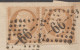 A PRIX FIXE SUPERBE VAR SANS LEGENDE NORD TIMBRES CARRES N°21 X 2 Sur Lettre TBE - 1862 Napoléon III.