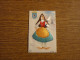 Carte Brodée Covilha - Portugal - Jeune Femme Robe Brodée - 8,6x13,4cm Env. - Brodées