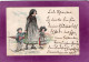 57 67 68 Elsass Lothr. Postkarte 1 Série N° 6 Femme Avec Un Garçon Et Un Petite Fille En Costume  Datée 1897 - Alsace