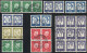 WEST GERMANY: Lot Of Used Definitive Stamps In Horizontal Pairs (or Larger Blocks), Very Fine General Quality, Michel Ca - Otros & Sin Clasificación