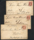 AUSTRIA: 3 Stationery Envelopes Used Between 1868 And 1875, Interesting Postmarks! - Other & Unclassified