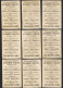 12x Women La Chicoree De G Black - FRANCE Victorian Trade Card VTC Chromo - Sonstige & Ohne Zuordnung