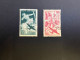 20-4-2024 (stamp) 2 Used Stamp - FRANCE - Poste Aerienne (40 Fr + 50 Fr) - 1927-1959 Usati