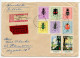 Germany East 1969 Registered Cover; Karl-Marx-Stadt To Hannover; Insect Stamps; Tauschsendung Exchange Control Label - Cartas & Documentos