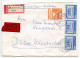 Germany East 1981 Registered Express Cover; Finsterwalde To Wiesbaden; 30pf. Halle & Three 50pf. Berlin Stamps - Covers & Documents