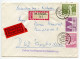 Germany East 1979 Registered Express Cover; Finsterwalde To Wiesbaden; Mix Of Definitive Stamps - Briefe U. Dokumente