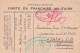 Croix Rouge Française Service Des Prisonniers De Guerre Donnant Franchise 1 Lettre / Semaine Stalag 1 B Prisonnier Civil - WW II