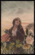 Artist Signed Illustratori Lady And Flowers Serie 55926-449 Postcard VK5536 - Autres & Non Classés