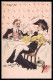 Artist Signed F. J. Duval Romantic Couple Souper Fin Postcard VK5741 - Autres & Non Classés