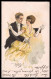 Artist Signed Cenni Romantic Couple Dance Serie 6026 TRIMMED Postcard VK6984 - Autres & Non Classés