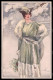 Artist Signed Corbella Fashion Glamour Lady Serie 247-2 Pc VK7150 - Autres & Non Classés