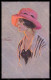 Artist Signed Suzanne Meunier Fashion Glamour Lady Moda Serie 61-1 Pc VK5600 - Autres & Non Classés