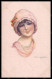 Artist Signed Bompard Fashion Glamour Lady Serie 914-2 Postcard VK6714 - Autres & Non Classés