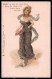 Artist Signed Lady Art Nouveau Dobson Raphael Tuck Serie 3576 Pc VK6907 - Sonstige & Ohne Zuordnung