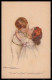 Artist Signed Illustratori Bompard Children Kiss Serie 920-2 Postcard VK6364 - Sonstige & Ohne Zuordnung