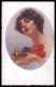 Artist Signed Illustratori Pagnotta Glamour Lady Flowers Serie 1002 Pc VK6098 - Autres & Non Classés