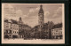 AK Gera, Marktplatz Mit Geschäften, Rathaus Und Brunnen  - Gera