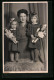 Foto-AK Mutter Mit Ihren Töchtern Und Puppen  - Used Stamps