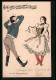 AK Paar In Tracht Tanzt Zum Zigeunerbaron  - Danse