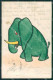 Elephant Painting MM Vienne Serie 359 Postcard Cartolina QT6329 - Other & Unclassified