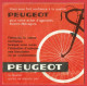 Dépliant Publicitaire Cycles Peugeot à Valentigney (25) - Cyclomoteurs BB - Bicyclette Vélo - Années 60 - Transporte