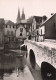 Delcampe - 28 Chartres Série 10 Cartes Postales Dans Pochette Souvenir Robert Laillet Vue Pont Du Massacre , Pont Bouju Cathedrale - Chartres