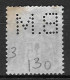 785	N°	90	Perforé	-	BM 130	-	BANQUE De MULHOUSE - Used Stamps