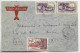 AEF GABON 15C+ 1FR25X2 LETTRE COVER AVION BANGUI 12 MAI 1930 TO PARIS - Briefe U. Dokumente
