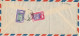 Iran Alliierte Censur Air Mail Cover Sent To Austria The Cover Is Bended And The Stamps Are On The Backside Of The Cover - Irán