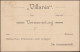 Bayern Postkarte PZD 4/02 Einladung Verein VILLANIA, Blanko-O NÜRNBERG 1908 - Ganzsachen