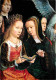 Art - Peinture Religieuse - Gérard David - La Vierge Et Les Saintes - Détail - Rouen - Musée Des Beaux Arts - Carte Neuv - Pinturas, Vidrieras Y Estatuas