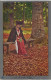 „Träumereien – Einsamkeit“, Reproduktion Nach Naturfarbenphotographie-System Prof. Miethe, Gelaufen 1904 - Donne