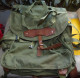 SAC A DOS ROMANIAN ARMY BACKPACK CANVAS WWII , EMPLACEMENT POUR LE CASQUE , TAMPON SUR LES SANGLES  ,FERMETURE PAR CORDA - Equipaggiamento