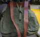 SAC A DOS ROMANIAN ARMY BACKPACK CANVAS WWII , EMPLACEMENT POUR LE CASQUE , TAMPON SUR LES SANGLES  ,FERMETURE PAR CORDA - Equipo