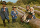 Folklore - Auvergne - Groupe Folklorique Les Enfants De L'Auvergne De Clermont-Ferrand - Gracieux Couples D'enfants En C - Costumes