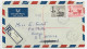 MAURITIUS 10C +1RUPEE LETTRE COVER AIR MAIL REC VACAOS 1952 TO KENYA - Maurice (...-1967)