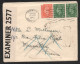 1942 CENSURE / OPENED BY EXAMINER 2577 / IPSWICH SUFFOLK A MARSEILLE F140 - Covers & Documents