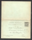 1896 ENTIER POSTAL ET CARTE REPONSE / CACHET MILITAIRE PLACE DE HAM   / 54EME REGIMENT D'INFANTERIE / SOMME F142 - Bolli Militari (ante 1900)