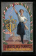 Künstler-AK Leipzig, 12. Deutsches Turnfest Juli 1913, Dame In Tracht Mit Wappen, Gut Heil  - Autres & Non Classés
