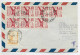 BOLIVIA PA 15C BLOC DE 6+1+2BS LETTRE COVER REC LA PAZ 1952 TO SUISSE - Bolivië