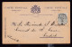 DDFF 652 -- Carte Fantaisie TP Armoiries T2R MEYSSE 1912 à Contich - COBA 15 EUR S/TP Détaché - 1893-1907 Wappen