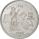 États-Unis, Quarter Dollar, Massachusetts, 2000, Philadelphie, Cupronickel - 1999-2009: State Quarters