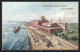 Cartolina Venezia-Lido, Excelsior Palace Hotel, Strandpartie Mit Seebrücke Aus Der Vogelschau  - Venezia